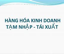 Tạm Xuất Tái Nhập Tiếng Anh Là Gì